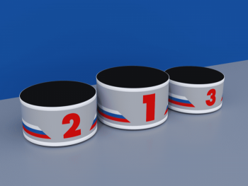 Пьедестал СТАНДАРТ Матрешка 612х612мм круглый для награждения спортдоставка - V-SPORT Тренажеры УЗСИ ARMSSPORT